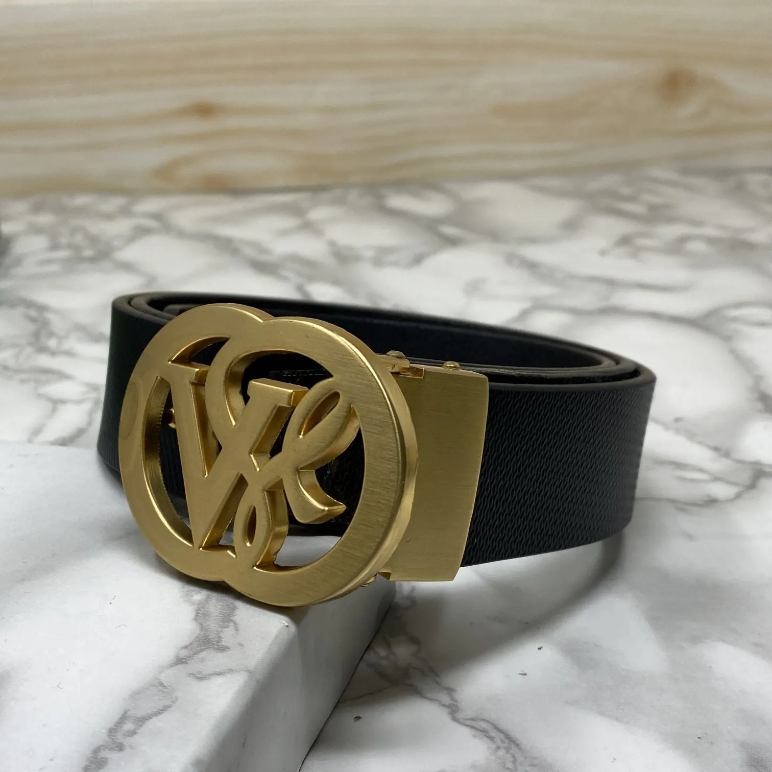 VSL Round Pin Buckle With Leather Strap-JonasParamount