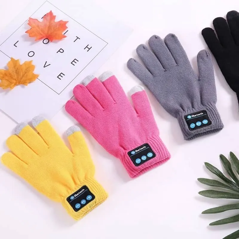 Warm Touch Screen Phone Bluetooth Speaker Gloves