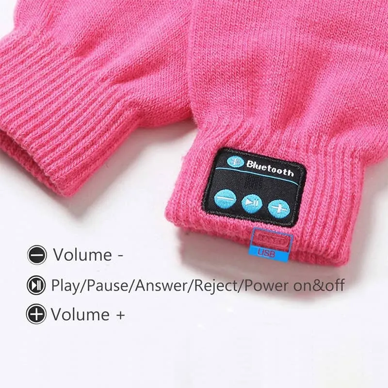 Warm Touch Screen Phone Bluetooth Speaker Gloves