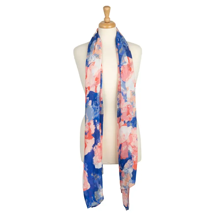 Watercolour Poppy Print Scarf