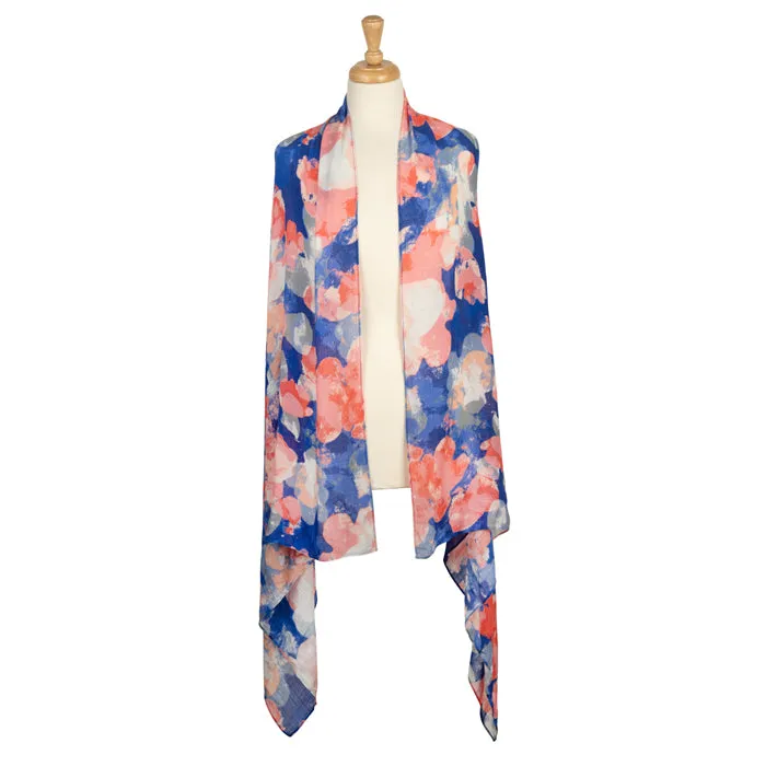 Watercolour Poppy Print Scarf