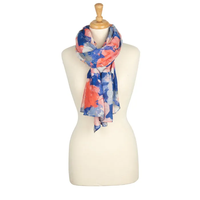 Watercolour Poppy Print Scarf