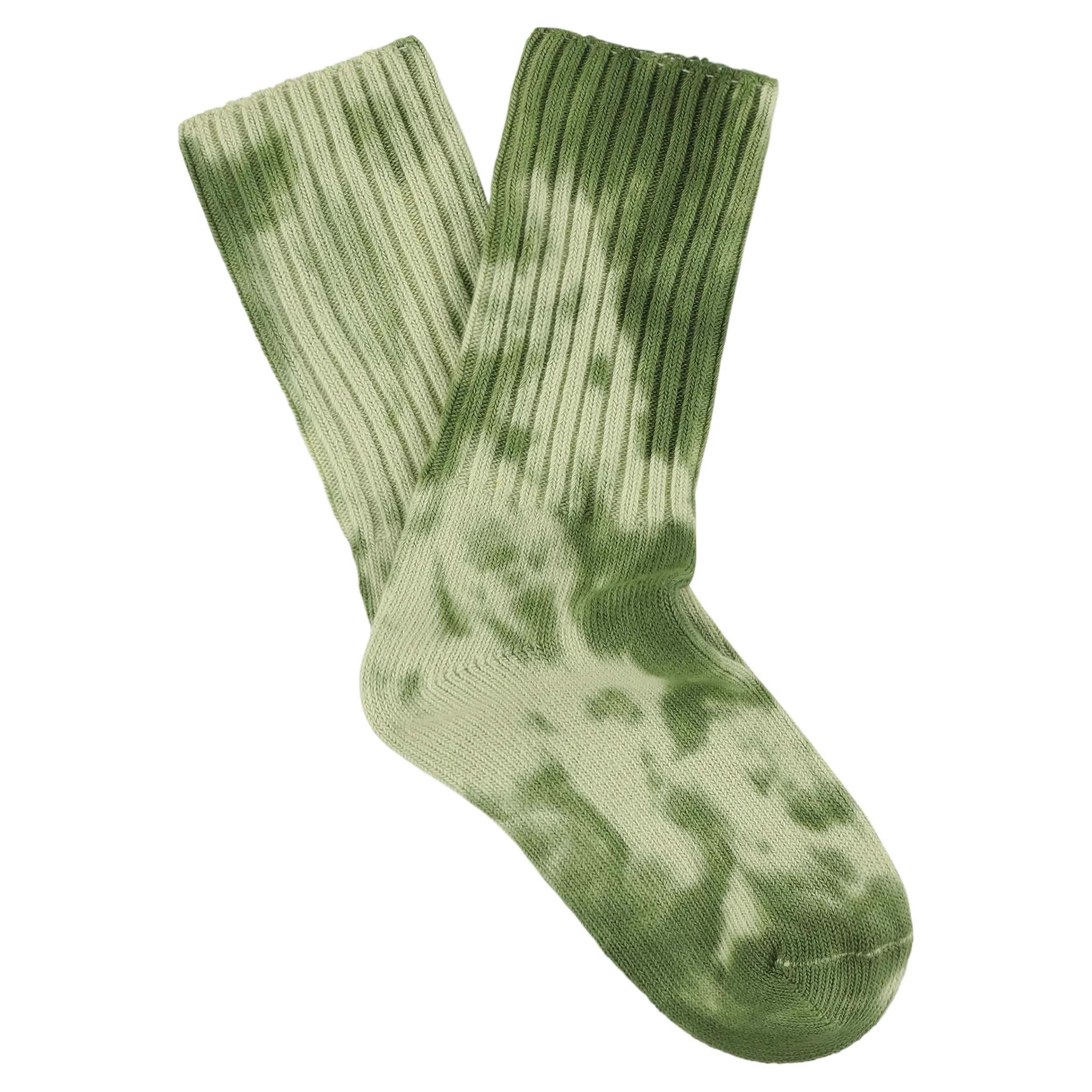 Women Tie Dye Socks - Olive