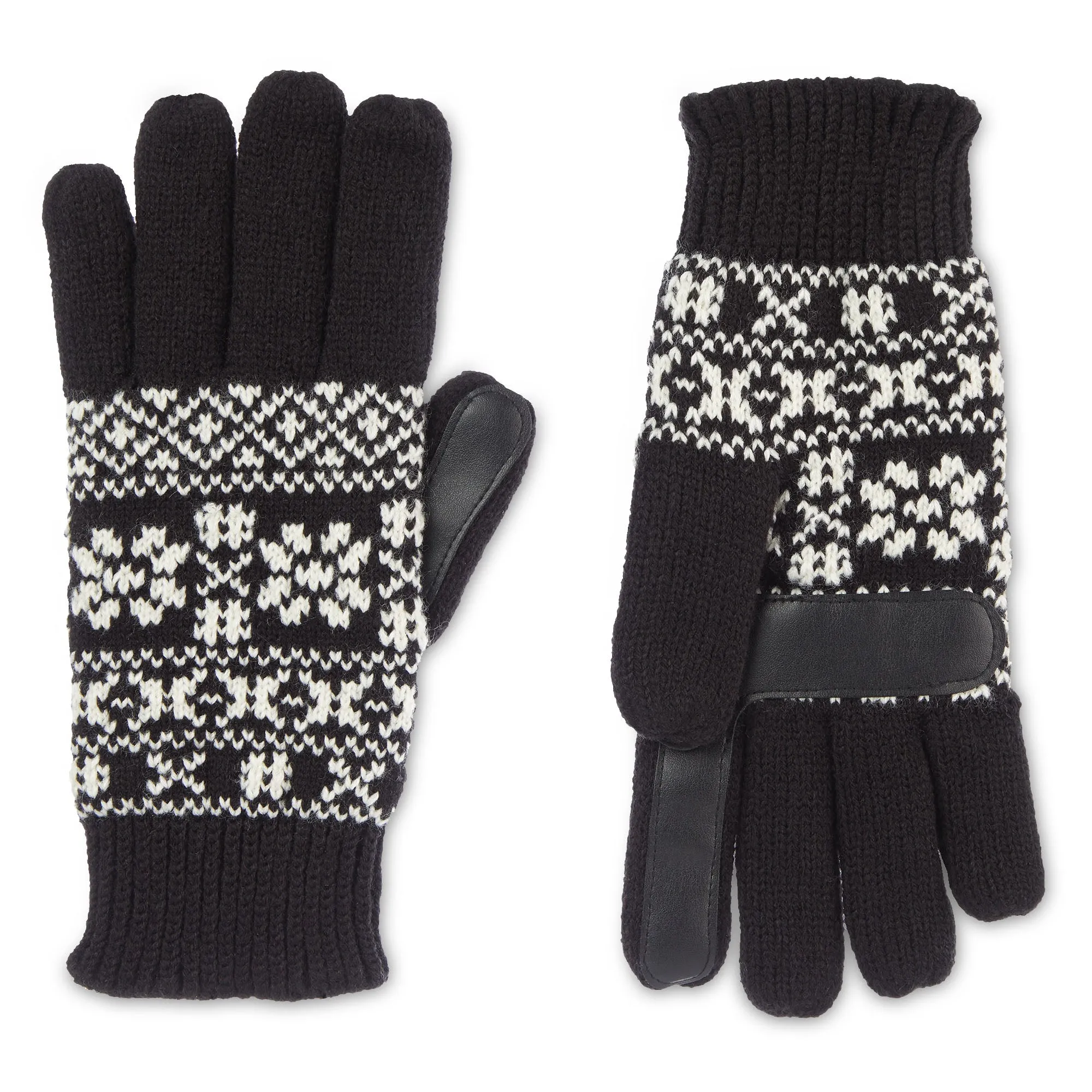 Women's Nordic Fairisle Knit Water Repellent Touchscreen Gloves