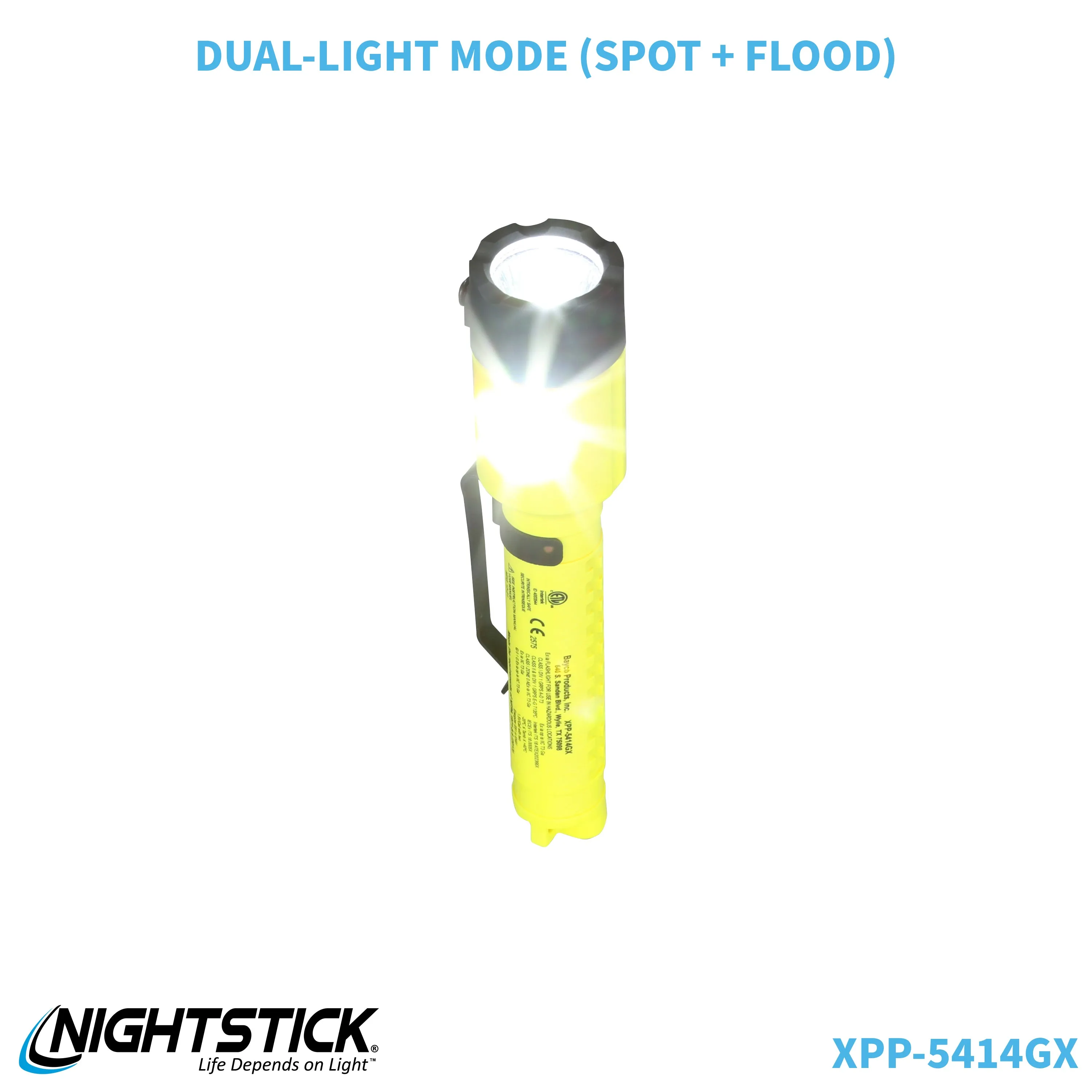 XPP-5414GX-K01: [Zone 0] IS Dual-Light Flashlight w/Tail Magnet & Kit