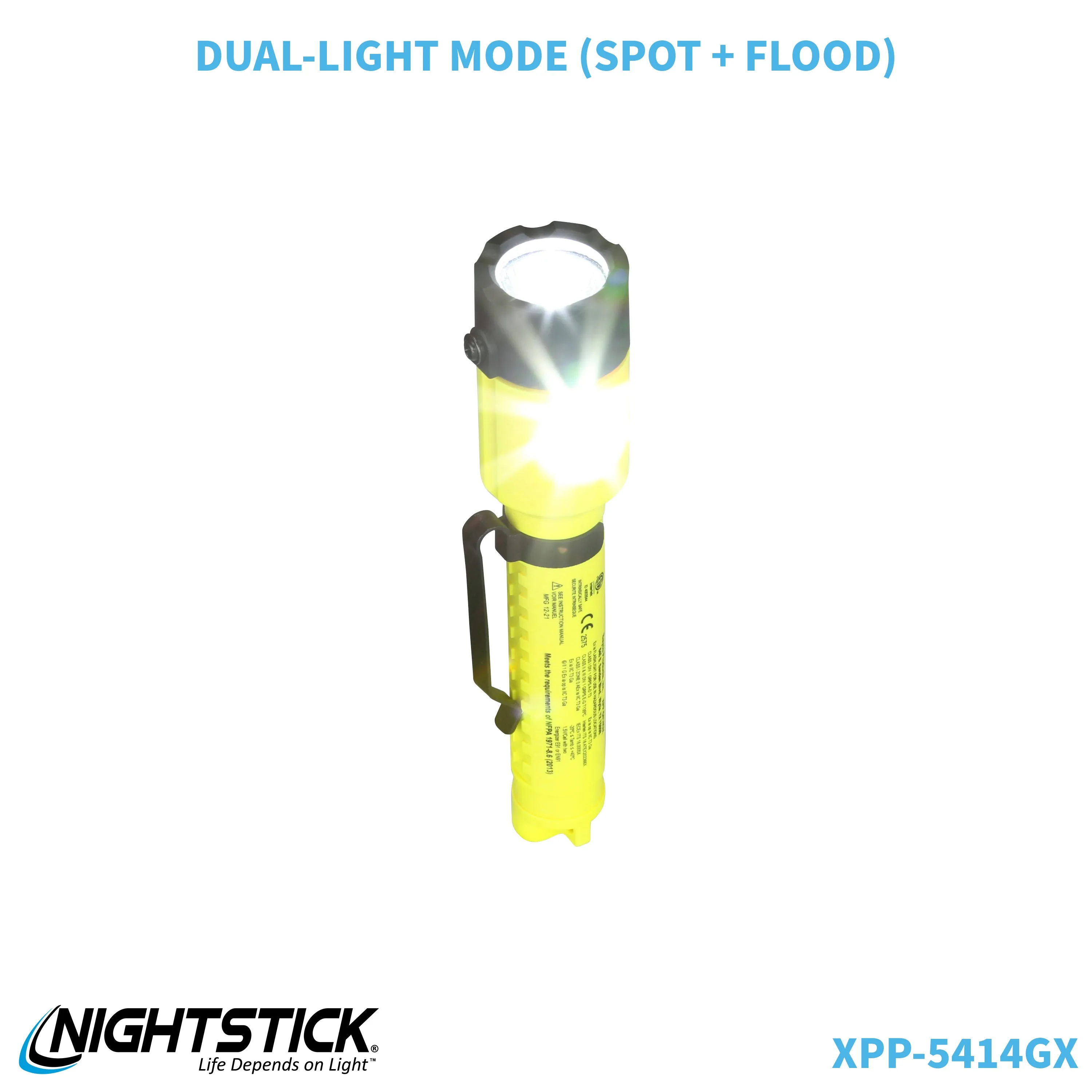 XPP-5414GX-K01: [Zone 0] IS Dual-Light Flashlight w/Tail Magnet & Kit