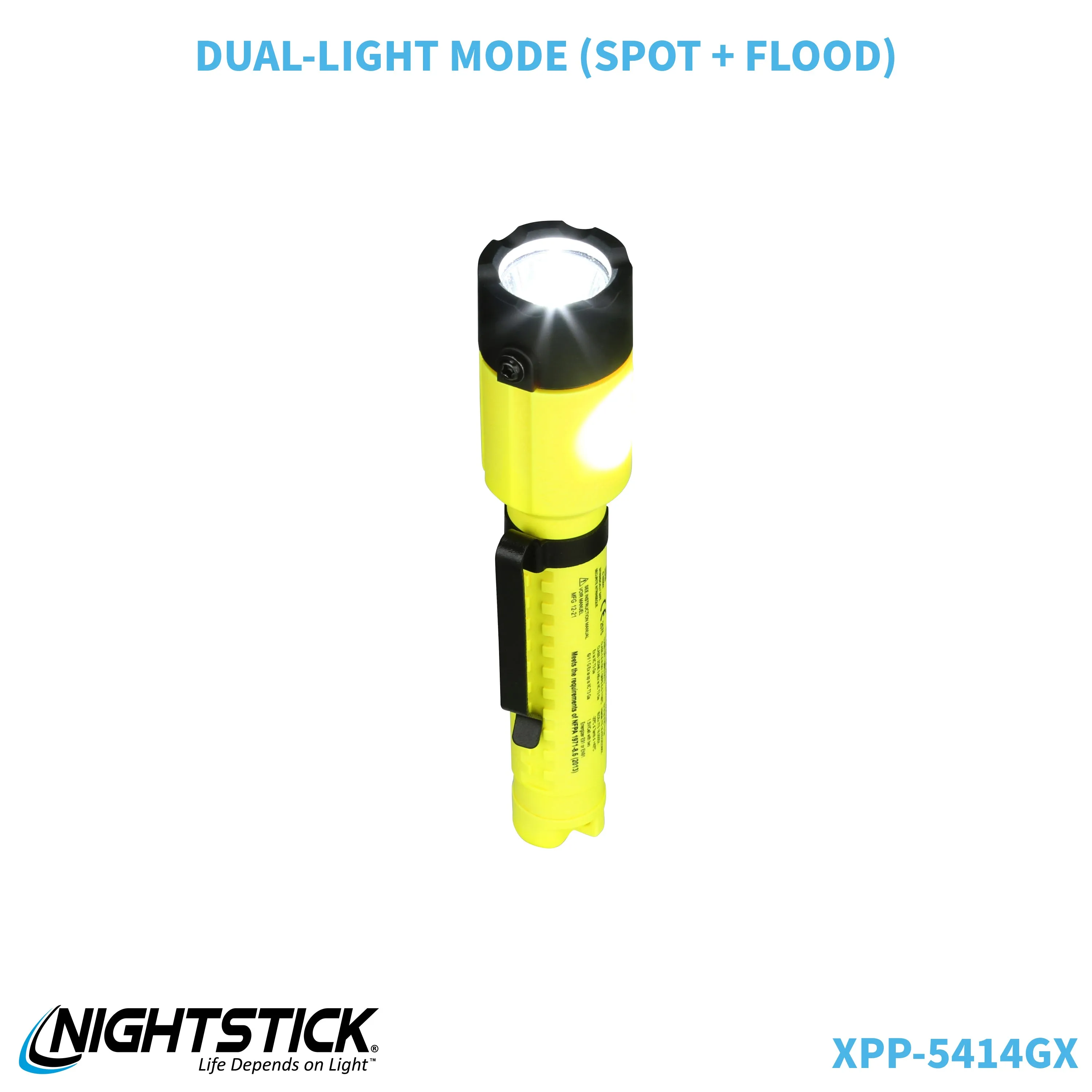 XPP-5414GX-K01: [Zone 0] IS Dual-Light Flashlight w/Tail Magnet & Kit