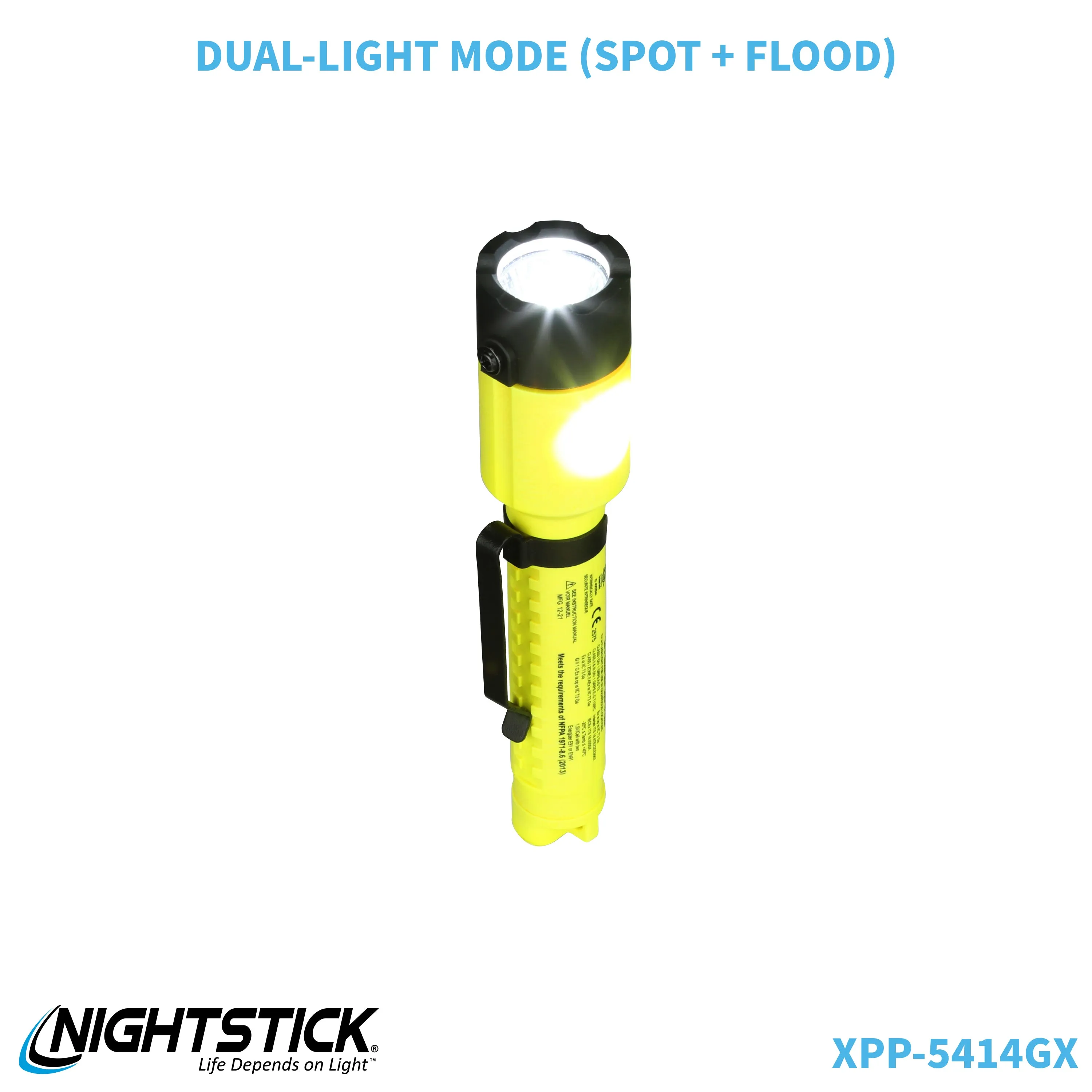 XPP-5414GX-K01: [Zone 0] IS Dual-Light Flashlight w/Tail Magnet & Kit