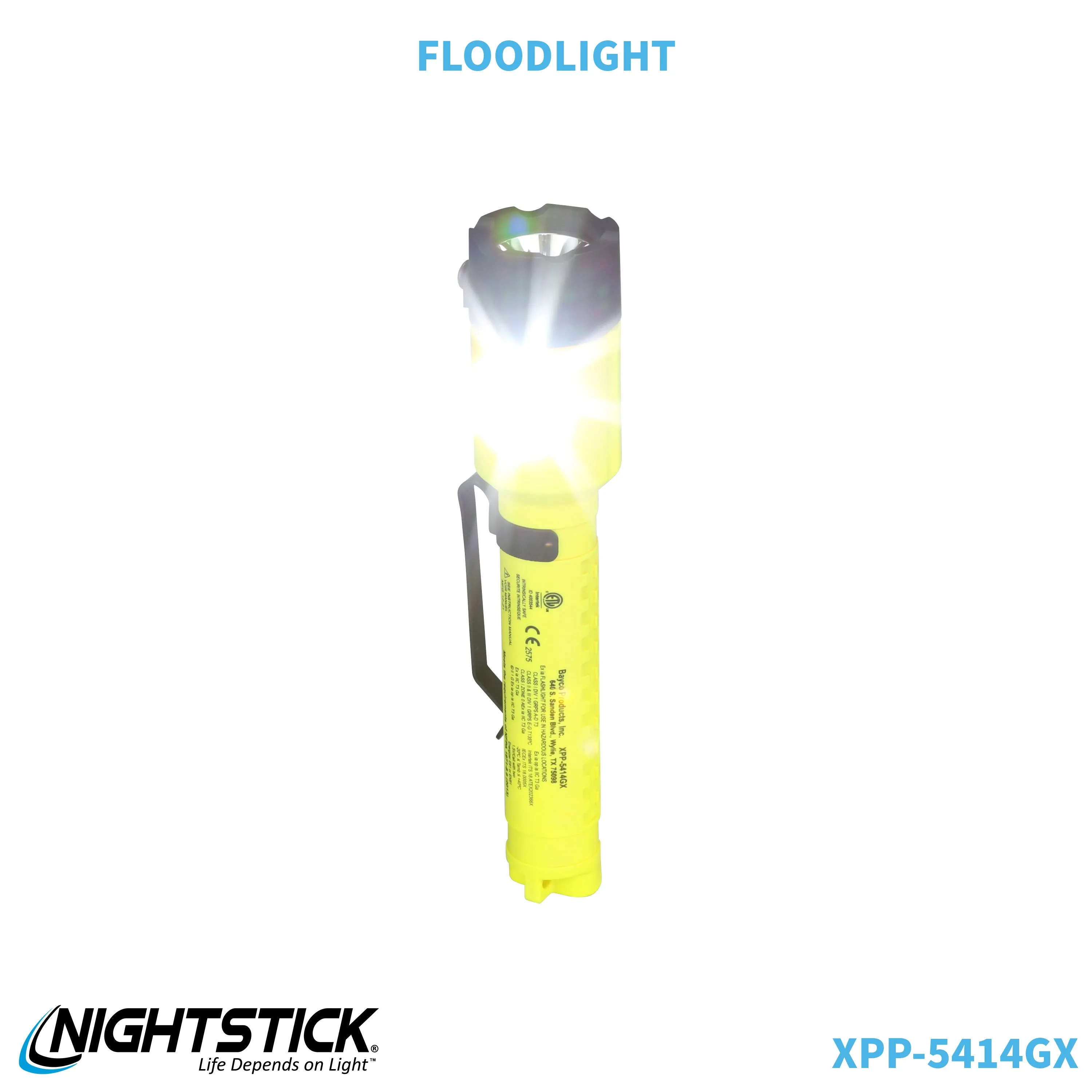 XPP-5414GX-K01: [Zone 0] IS Dual-Light Flashlight w/Tail Magnet & Kit