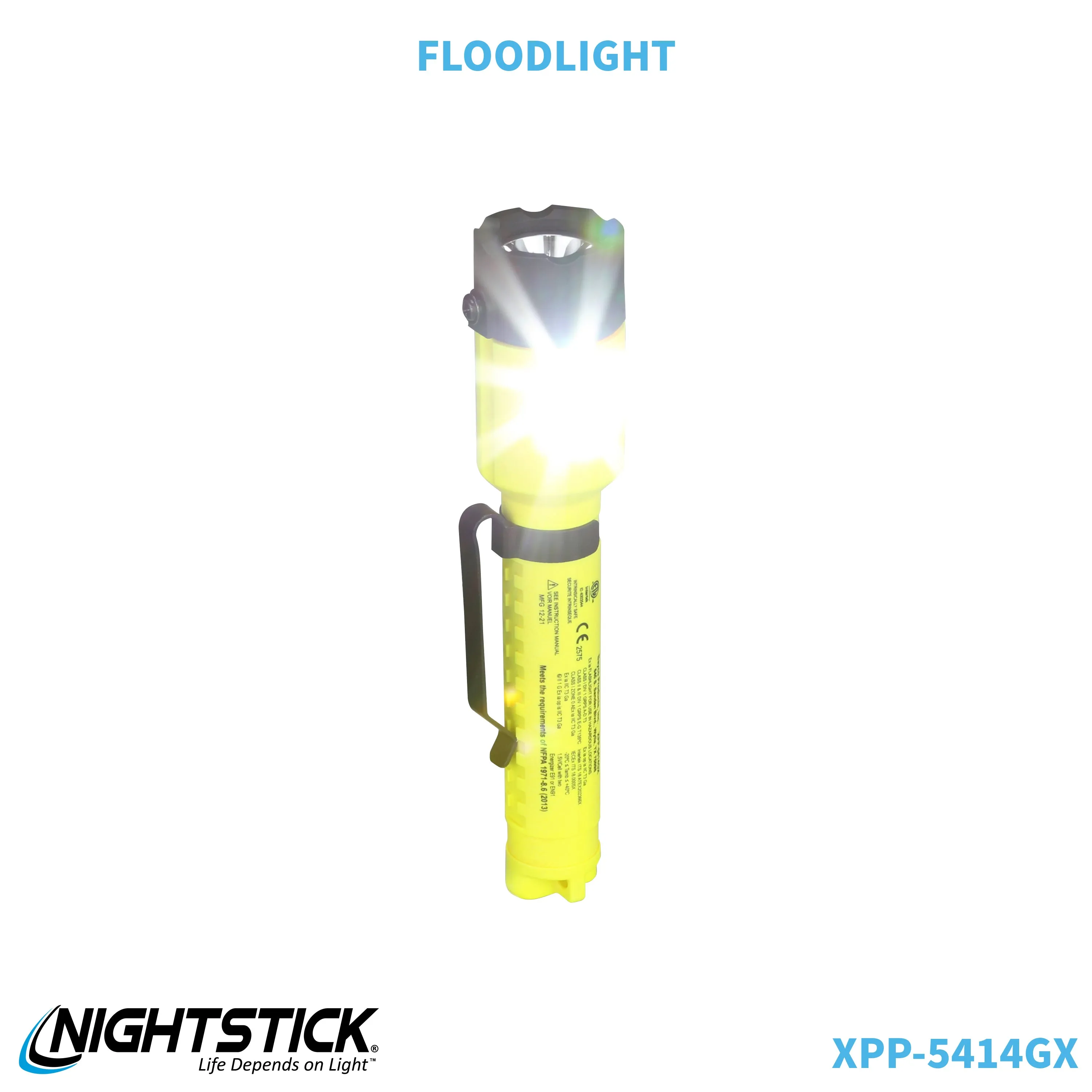 XPP-5414GX-K01: [Zone 0] IS Dual-Light Flashlight w/Tail Magnet & Kit