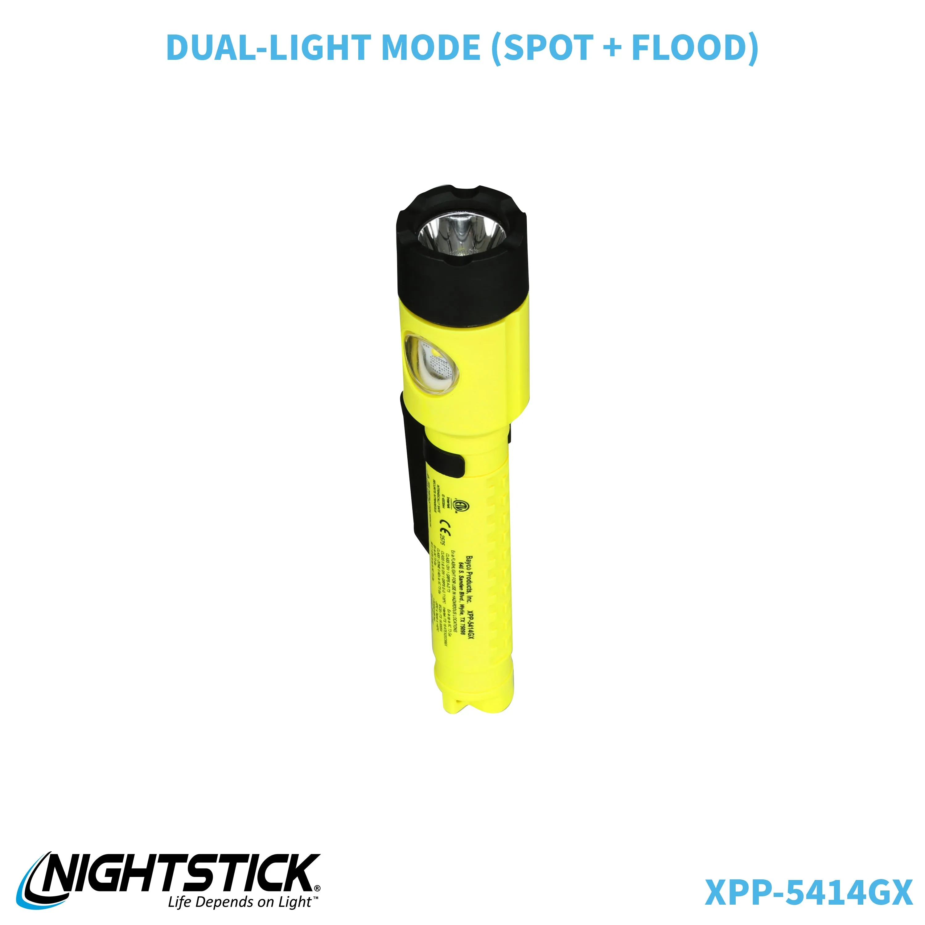 XPP-5414GX-K01: [Zone 0] IS Dual-Light Flashlight w/Tail Magnet & Kit