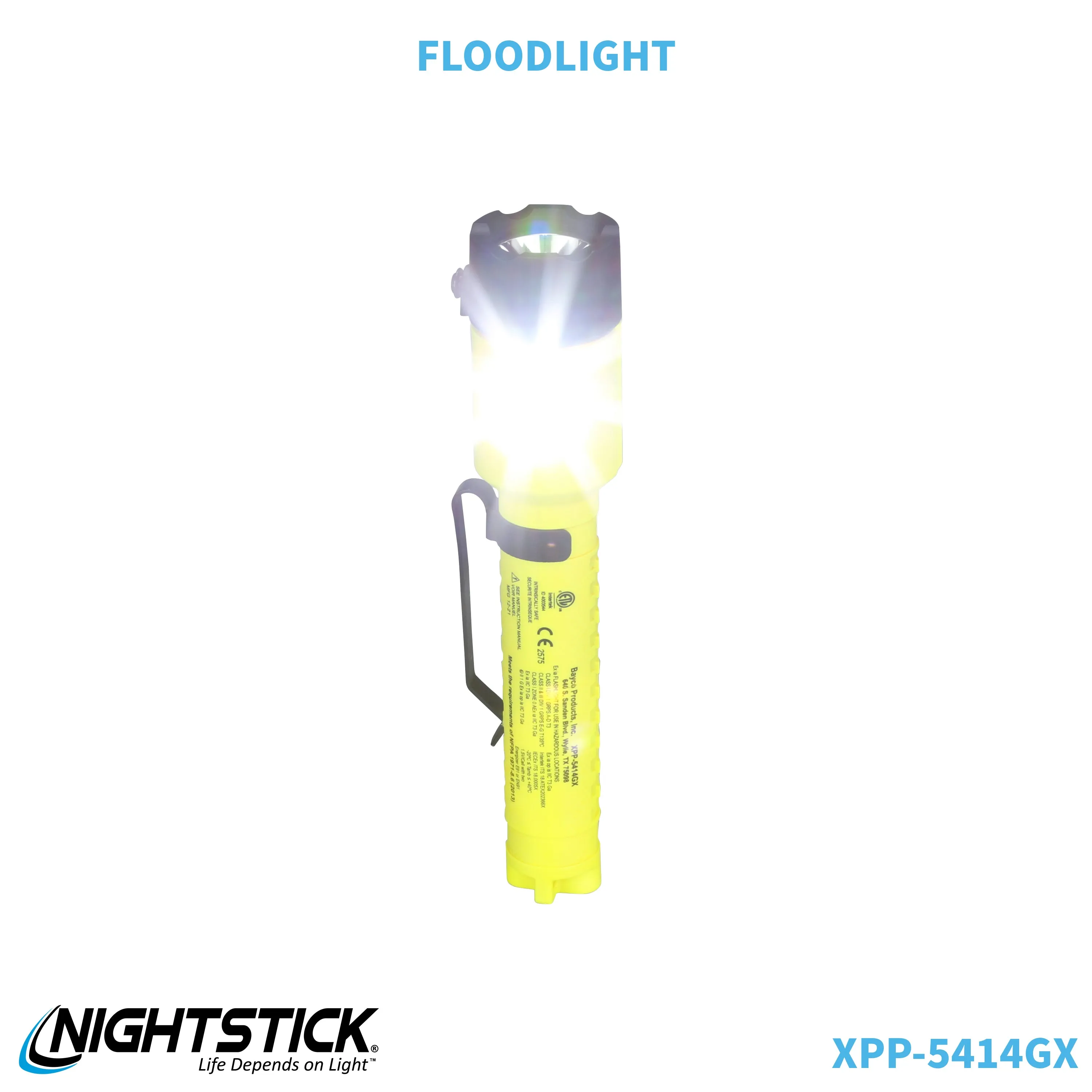 XPP-5414GX-K01: [Zone 0] IS Dual-Light Flashlight w/Tail Magnet & Kit