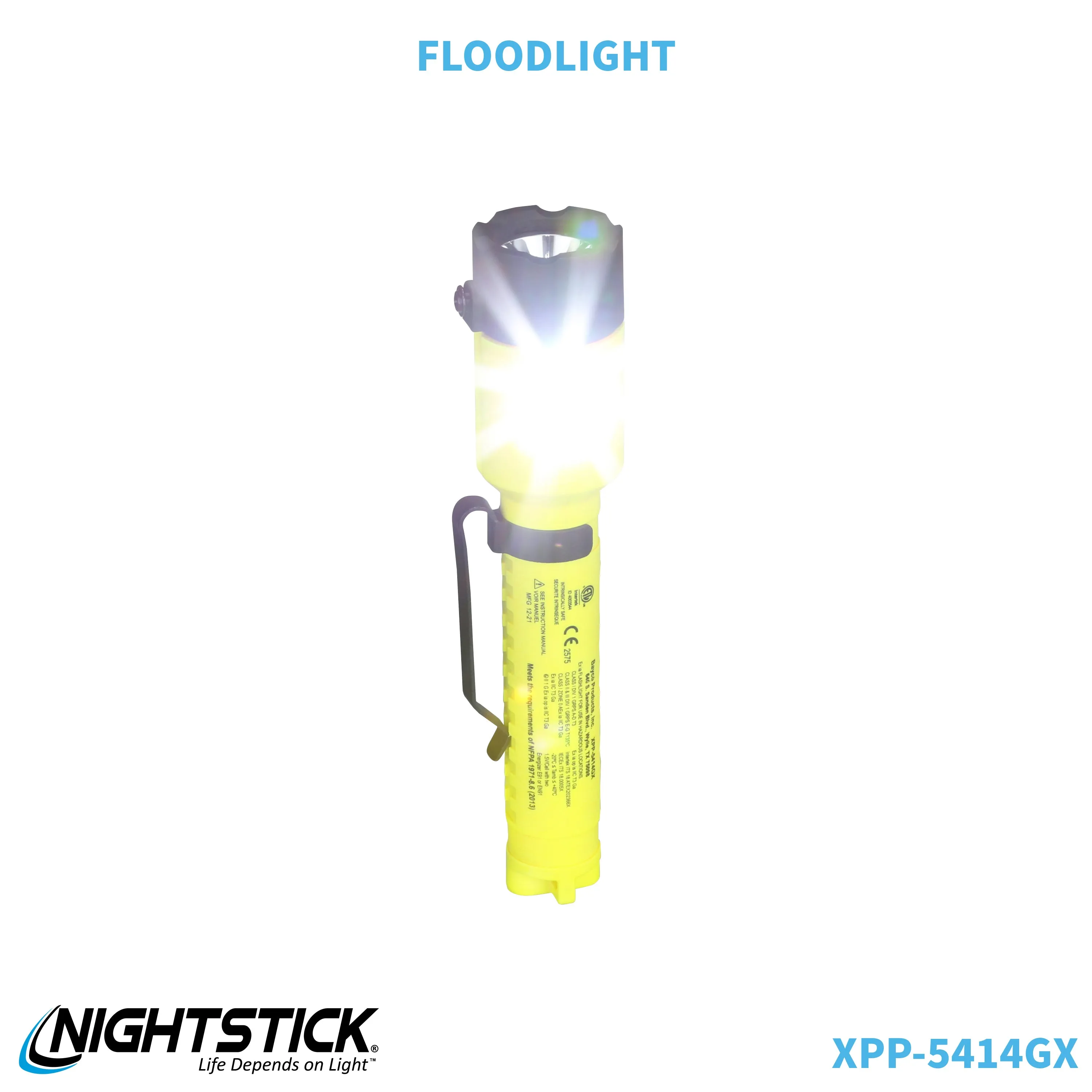 XPP-5414GX-K01: [Zone 0] IS Dual-Light Flashlight w/Tail Magnet & Kit